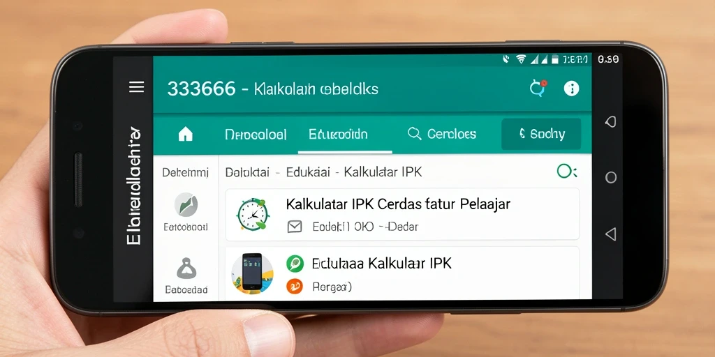 Antarmuka aplikasi Kalkulator IPK yang modern dan user-friendly.