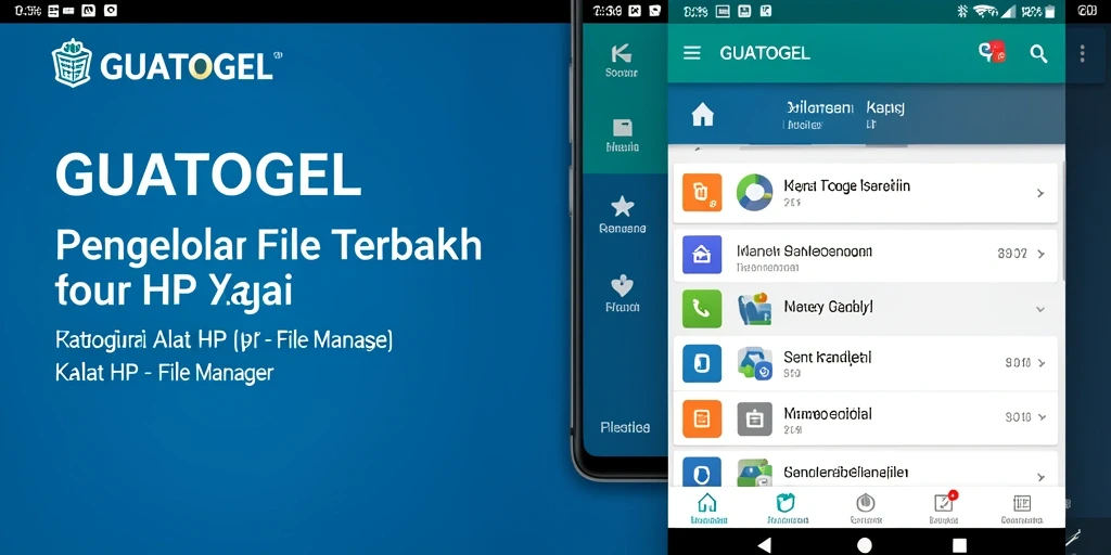 Antarmuka pengguna GUATOGEL yang memudahkan pengelolaan file.