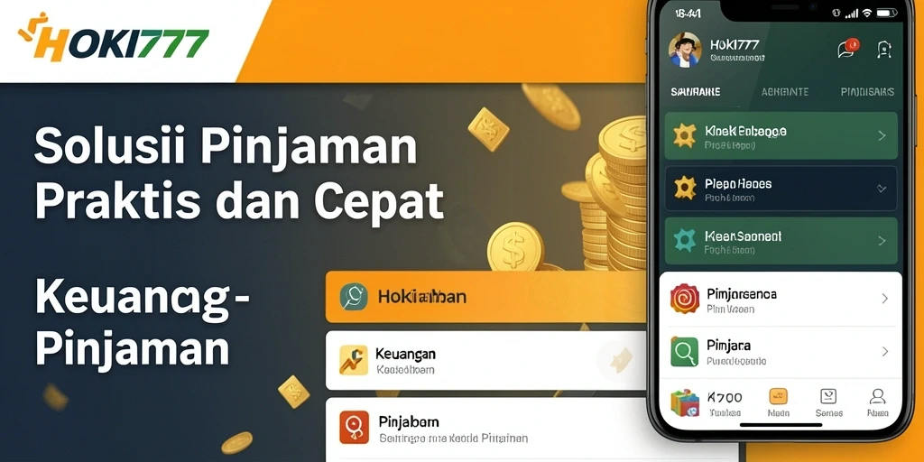 Antarmuka HOKI777 yang simpel dan mudah digunakan untuk pengajuan pinjaman.