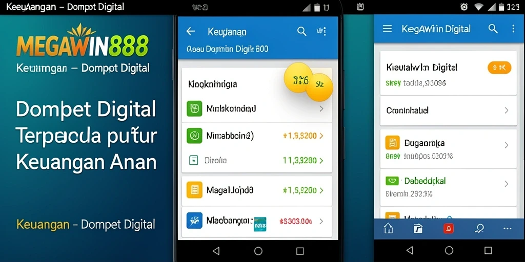 Tampilan antarmuka utama MEGAWIN888 yang user-friendly dan menarik.