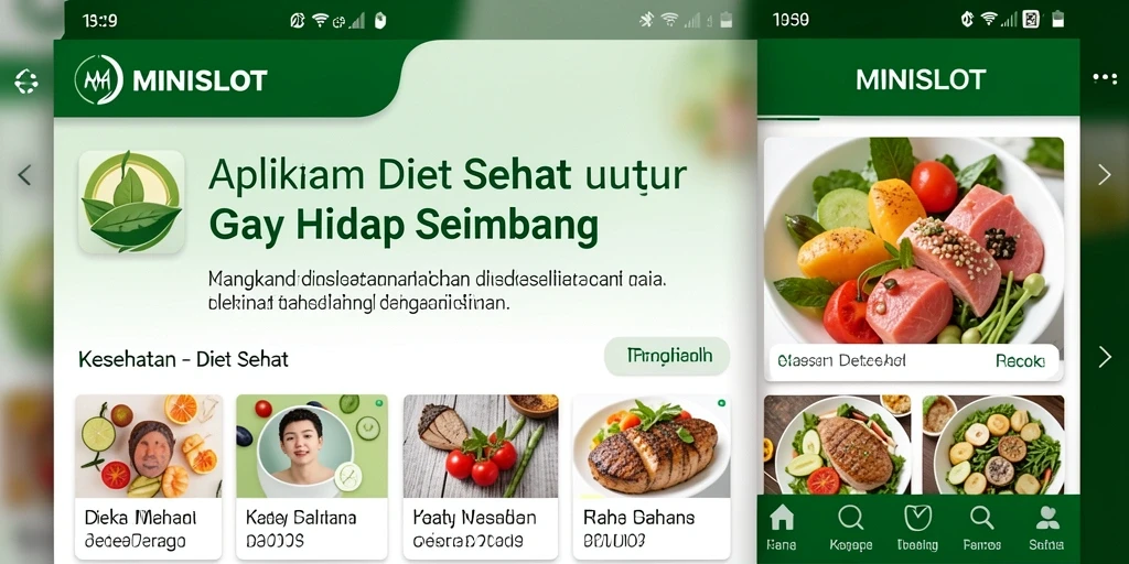 Antarmuka user-friendly MINISLOT yang mendukung diet sehat.