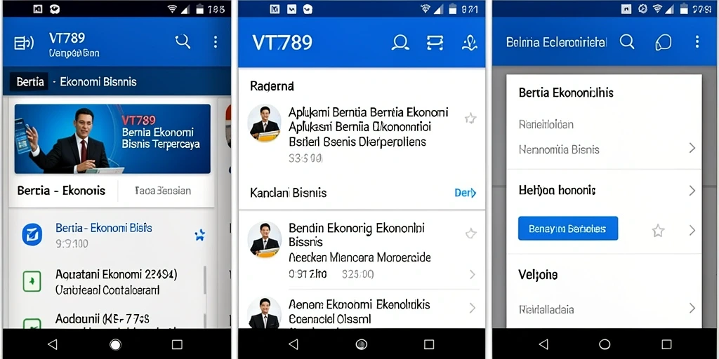 Tampilan antarmuka pengguna VT789 yang modern dan informatif.
