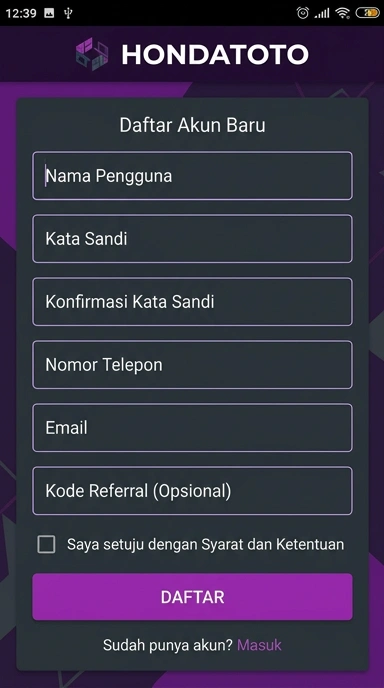 Panduan Lengkap Registrasi Akun Hondatoto